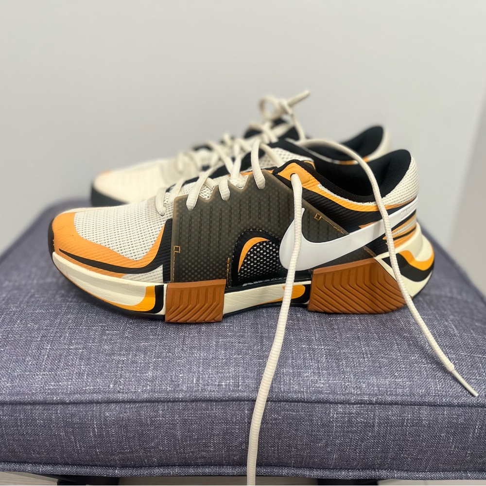 Nike Orange and Black Sneakers